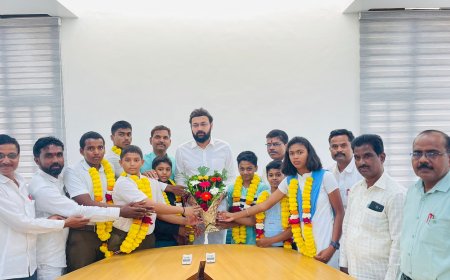 कुस्ती स्पर्धेत यश मिळवणाऱ्या खेळाडूंचा राजवर्धन पाटील यांच्या हस्ते झाला सन्मान   