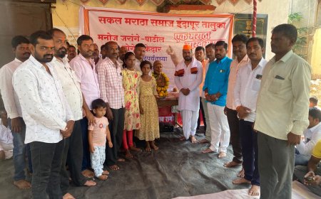 मराठा आरक्षणासाठी कांदलगांव मध्ये सोमवार पासून साखळी उपोषणाला सुरवात