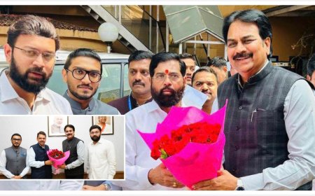 माजी मंत्री हर्षवर्धन पाटील यांनी घेतली मुख्यमंत्री उपमुख्यमंत्र्यांची भेट