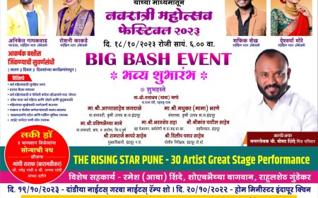 इंदापूरात प्रथमचं सलग चौथ्या वर्षी रंगणार नवरात्री महोत्सव फेस्टीवल,18 ऑक्टोंबर रोजी होणार मान्यवरांच्या हस्ते होणार शुभारंभ