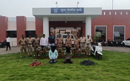 शेतकऱ्यांचे विद्युत मोटार पंप व केबल चोरणारे दोन जेरबंद, ८ गुन्हे उघड - सुपा पोलीसांची कारवाई