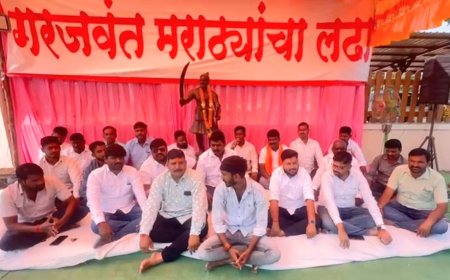 इंदापूर तहसील समोर मराठा तरुणांचं साखळी उपोषण,अनेक गांवात राजकिय नेत्यांना प्रवेश बंदी