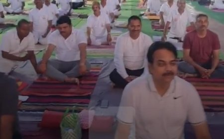 कुटुंबाच्या सुखी व आनंदासाठी योग प्राणायामास अधिक महत्व - माजी मंत्री हर्षवर्धन पाटील