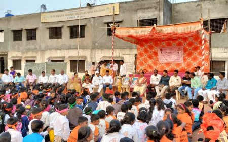 एल.जी. बनसुडे विद्यालय पळसदेव येथे बीट स्तरीय कला क्रीडा स्पर्धा संपन्न