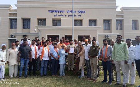 जितेंद्र आव्हाडांवर गुन्हा दाखल करा ! हिंदु समाज बांधव आक्रमक,वालचंनगर पोलीसांना दिले निवेदन 