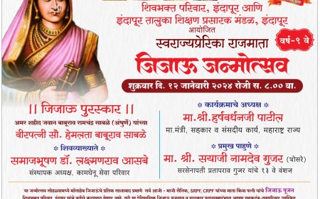 इंदापूर महाविद्यालयात जिजाऊ जन्मोत्सवाचे आयोजन