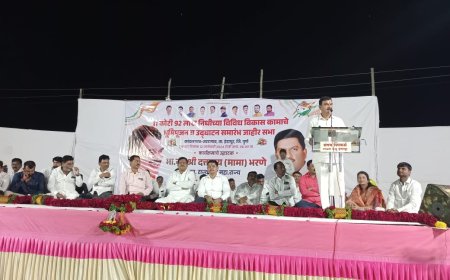 "वीस वर्ष नुसत्या घोषणा ,कामाच्या नावानं शून्य" कांदलगावातून आमदार भरणेंचा विरोधकांवर हल्लाबोल