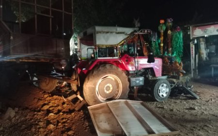 मालोजीराजे चौकातील बाह्यवळण मार्गावर दुचाकीला ट्रॅक्टरची पाठीमागून धडक, दिड वर्षीय चिमुकलीचा मृत्यू