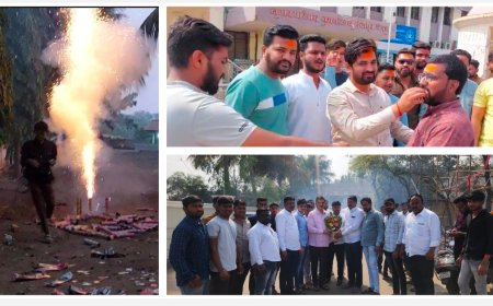 जरांगे पाटलांच्या लढ्याला यश ! इंदापूरच्या कांदलगांव, बावड्यासह शहरात फटाके फोडून आनंदोत्सव साजरा