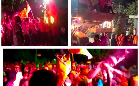 जरांगेंच्या लढ्याला यश ! साखळी उपोषणाने तालुक्याचे लक्ष वेधलेल्या कांदलगावात गुलालाची उधळण