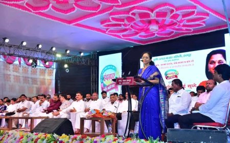 देशाचं कृषिमंत्री पद रिक्त हे दुर्दैव - खा.सुळेंची इंदापुरात भाजपावर टीका 