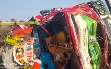 बिग ब्रेकिंग | भिगवण नजीक मदनवाडी घाटात इथेनॉल वाहतूक करणाऱ्या टँकर व ट्रॅक्टरचा अपघात,टँकर चालकाचा जागीच मृत्यू 