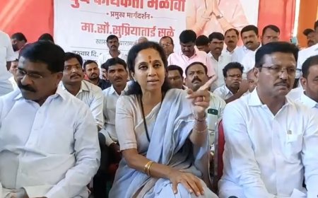 अदृश्य शक्तीने महाराष्ट्राच्या राजकारणाला दृष्ट लागली - खा.सुळेंचा इंदापूरात आरोप