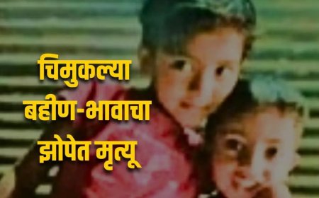 ते जेवण करुन झोपले ते पुन्हा उठलेचं नाहीत ; चिमुकल्या बहीण भावाच्या मृत्यूने परिसर हादरला