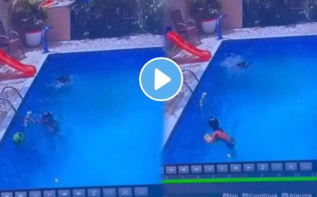 खेळता खेळता पाण्यात पडली मात्र त्यानंतर जे घडतं ते पाहून तुमच्याही अंगावर काटा येईल