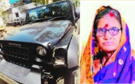 थार चा थरार ! वृध्द महिलेचे दोन तुकडे