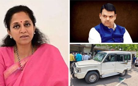 गृहमंत्री महोदय,आता तरी जागे व्हा ! इंदापूरात तहसीलदारांवर झालेल्या हल्ल्यावरुन सुळेंनी फडणवीसांना सुनावलं 