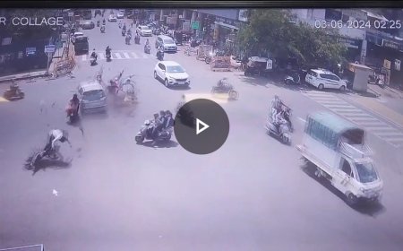 बाप रे…त्या भरधाव कारने चौघांना चेंडूसारखं हवेत उडवलं ! 3 ठार ; कुठे घडला हा थरार…