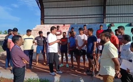 आमदार दत्तात्रय भरणेंनी घेतला क्रीडा संकुलातील विकास कामांचा आढावा,आवश्यक त्या सर्व सुविधा निर्माण करणार