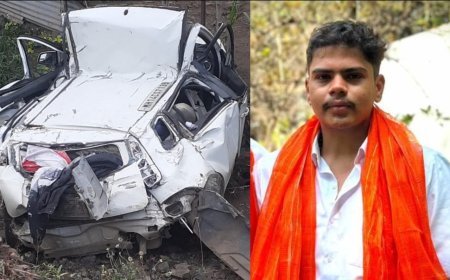 भरधाव गाडीचा टायर फुटला ! इंदापूरच्या काँग्रेसच्या नेत्याच्या मुलाचा मृत्यू…