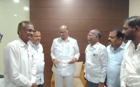 जगदाळे समर्थकांनी घेतली शरद पवारांची भेट ! इंदापूरात राजकीय चर्चेला उधाण