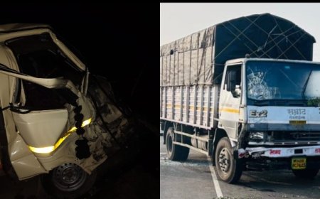 खंडेरायाच्या दर्शनासाठी निघालेल्या भाविकांच्या वाहनाला अपघात,दोघांचा मृत्यू तर 14 जण जखमी