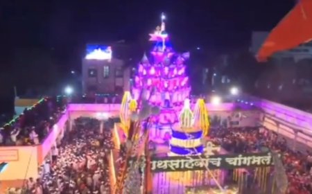 'नाथ साहेबाच चांगभलं' म्हणत रात्रभर चालला श्रीनाथ म्हस्कोबा जोगेश्वरी देवीचा विवाह सोहळा !  