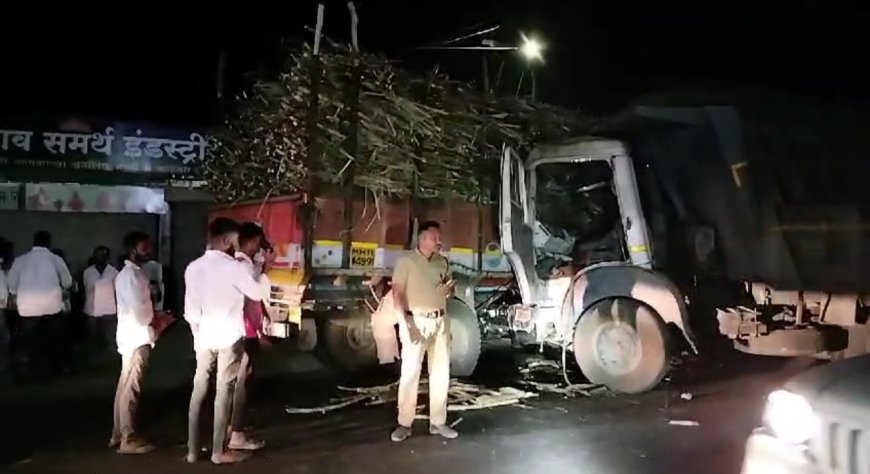 ब्रेकिंग | पुणे पंढरपूर मार्गावर नीरा नजीक ट्रक आणि डंपरचा अपघात