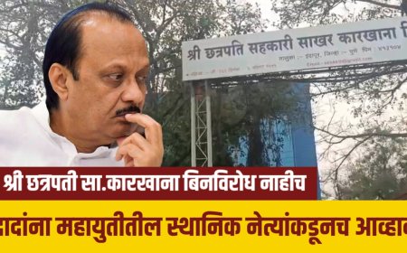 अजित पवारांच्या आवाहनाला महायुतीमधील स्थानिक नेत्यांनीच दिलं आव्हान..! इंदापूरचा श्री छत्रपती कारखाना बिनविरोध नाहीच