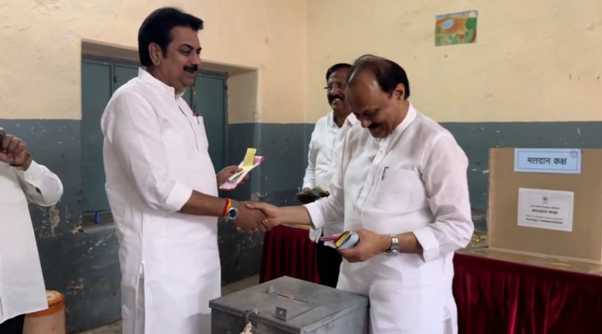 दोघे एकत्र आले अजितदादांनी हात पुढे केला हस्तांदोलन झालं ! मात्र दोघात नक्की काय चर्चा झाली ?
