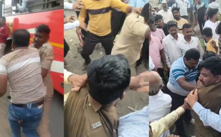 एसटी थांबवली नाही म्हणून वाहन चालक आणि वाहकाला बेदम मारलं, दौंडच्या खडकीतील घटना