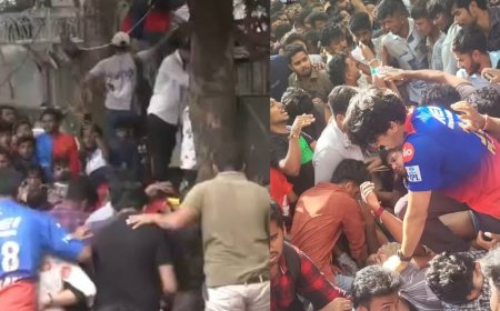 RCB च्या विजयाला गालबोट,चिन्नास्वामीत चेंगराचेंगरी ! 10 जण दगावले