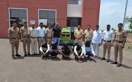त्यांनी शेतकऱ्याचा ट्रॅक्टर चोरला, सुपा पोलिसांनी काही तासातच हेरलं आणि पाच जणांना गजाआड केलं