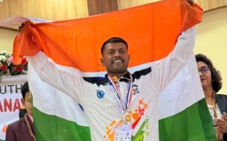 Indapur आंतरराष्ट्रीय योगासन स्पर्धेत जय भवानीगड विकास प्रतिष्ठान संस्थेतील या शिक्षकाची चमकदार कामगिरी