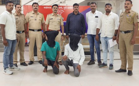 रस्त्यात अडवलं मोबाईल पैसे लुटले,माळेगाव पोलिसांनी दोघांना ताब्यात घेतलं