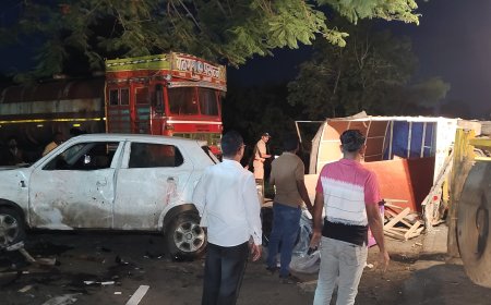 जेजुरी मोरगाव रस्त्यावर स्विफ्ट कार आणि पीक अप टेम्पोचा भीषण अपघात,एका महीलेसह आठ जणांचा जागीच मृत्यू ! इंदापुरातील एकाचा समावेश