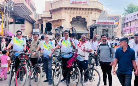 निरोगी आरोग्यासाठी भिगवण सायकल क्लबची पंढरपूर वारी