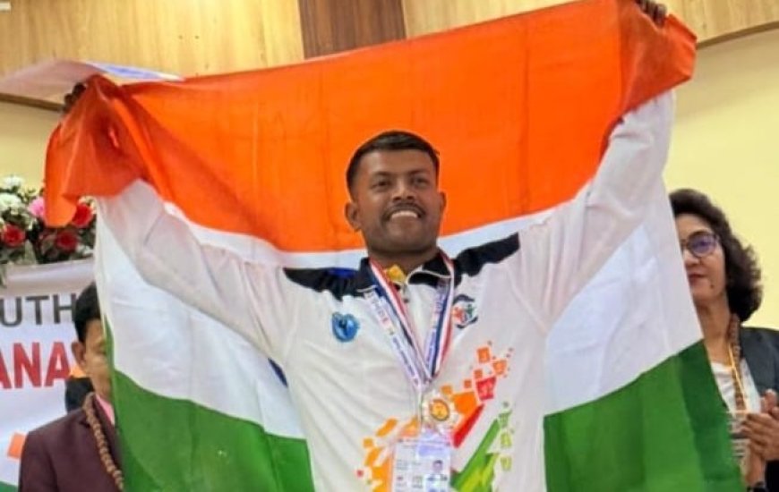 Indapur आंतरराष्ट्रीय योगासन स्पर्धेत जय भवानीगड विकास प्रतिष्ठान संस्थेतील या शिक्षकाची चमकदार कामगिरी