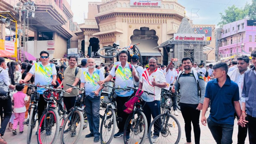 निरोगी आरोग्यासाठी भिगवण सायकल क्लबची पंढरपूर वारी