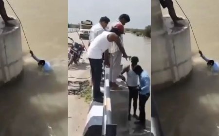 पुलावरून सेल्फीच्या बहाण्याने पत्नीने नवऱ्याला ढकललं,पण...