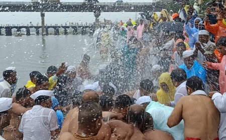 'माऊली माऊली' च्या गजरात निरात माऊलींना घातलं निरास्नान... माऊलींच्या सोहळ्याचा पुणे जिल्ह्यात प्रवेश