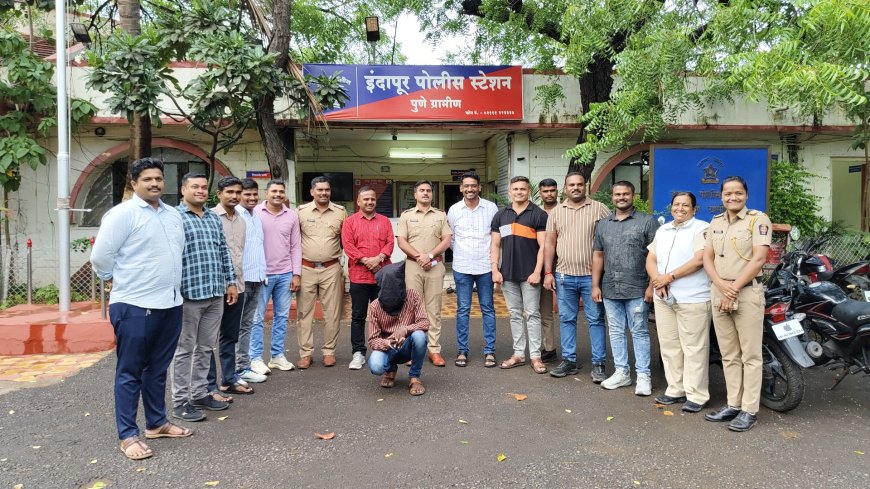 21 चोऱ्या खपल्या 22 व्या वेळी इंदापूर पोलिसांनी गेम केला अन्  टोळीचं हाती लागली...