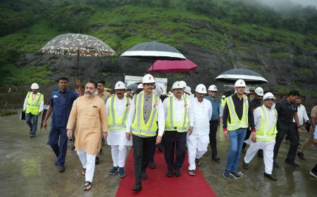 विधीमंडळाच्या सार्वजनिक उपक्रम समितीची खोपोली ते कुसगाव या मिसिंगलिंक प्रकल्पास भेट