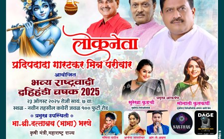 इंदापुरात उद्या सोनाली कुलकर्णी सह दिग्गज सेलिब्रिटी ! लोकनेता प्रदीप दादा गारटकर मित्र परिवाराकडून दहीहंडीचं आयोजन