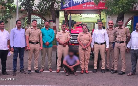 "सरडेवाडीकरांची जागरूकता अन् इंदापूर पोलिसांची समयसूचकता" खंडाळ्यातून ट्रॅक्टर घेऊन फरार झालेला चोरटा इंदापुरात सापडला