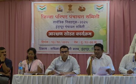 इंदापूर पंचायत समिती आरक्षण सोडतीत 'कही खुशी कही गम' काहींच्या पदरी निराशा तर काहींना लॉटरी