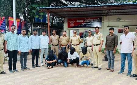 सराईत गुन्हेगार आणि पोलिसांचा यवतमध्ये थरार...चौघांना ठोकल्या बेड्या ; वाचा संपूर्ण थरारक घटना