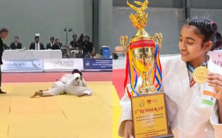 इंदापूरच्या श्रावणी शितापणे जिंकलं ज्युदो स्पर्धेत गोल्ड मेडल...