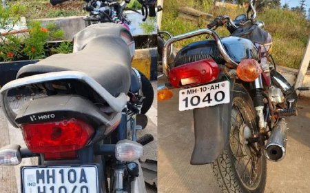 एकाच नंबर प्लेट ने केला घोळ दुसऱ्या दुचाकीचा अपघात झाला अन् पहिल्या मालकाची चौकशी झाली