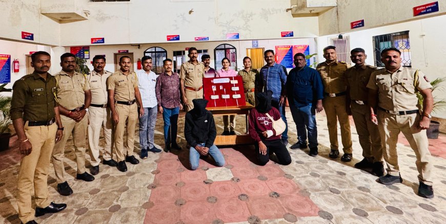 चाकू दाखवत सोन्याच्या बांगड्या आणि अंगठी लुटली ! बारामती तालुका पोलिसांनी करेक्ट कार्यक्रम केला,दोघे जेरबंद